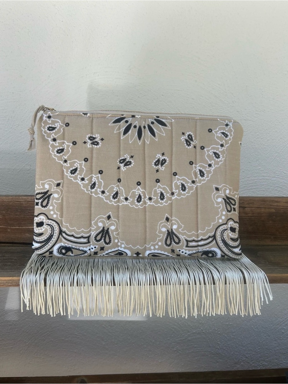 Rose & Joe Bandana Fringe Clutch